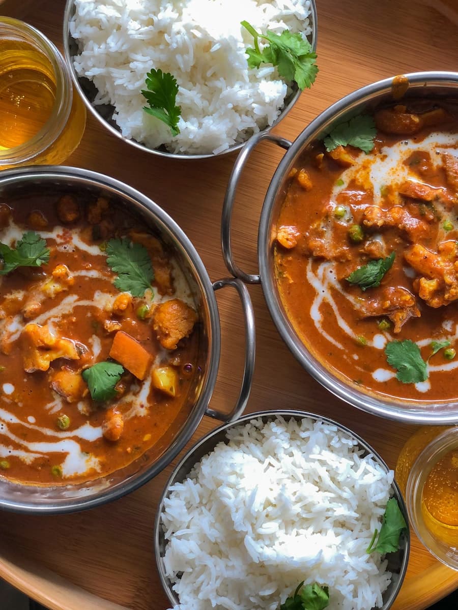 Curry side served with MBA Biryani